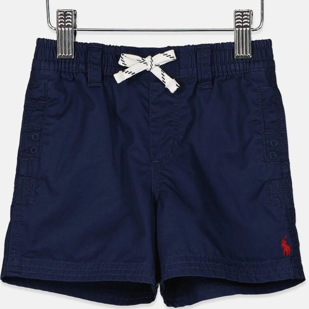 Ralph Lauren Toddlers Boy Cotton Twill Navy Shorts